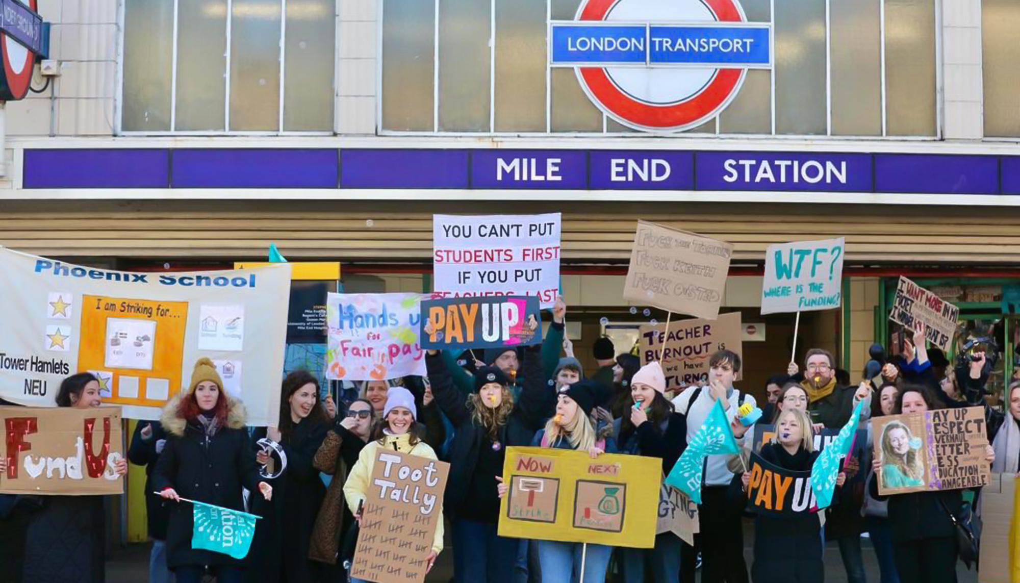 Huelga Educacion Reino Unido